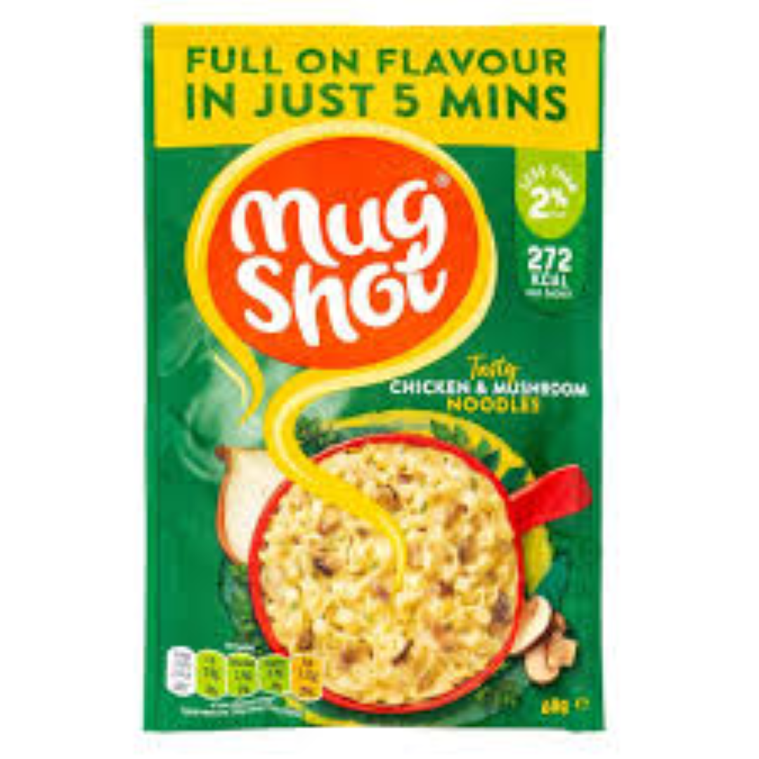 MUG SHOT NOODLE CHICKEN & MUSHROOM 68G